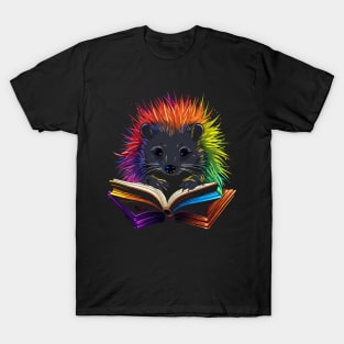 Porcupine Reads Book T-Shirt